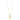 Collar cadena fina, colgante en forma de hagstone, baño de oro 18k — FREE