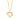 Collar con dije grande de corazón plano acabado martillado, baño de oro 18k — TIDE