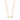 Collar cadena fina set 2-in-1, colgante forma de alfiler, baño de oro 18k — INSTANT