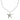 Collar lazo de cuero, dije sólido grande estrella de mar, baño de plata esterlina — FORCE