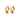 Aretes de aro gruesos con colgante huggie grueso, baño de oro 18k — INTENT