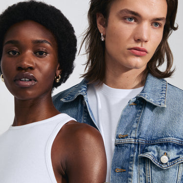 Aretes de aro gruesos con colgante huggie grueso, baño de oro 18k — INTENT