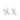 Aretes de aro, con colgantes florales, baño de plata esterlina — DREAM