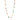 Collar cadena fina, con piedras semi preciosas, baño de oro 18k — BETWEEN