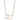 Collar de cadena fina, dije de 2 halos entrelazados, baño de oro 18k — HARPER
