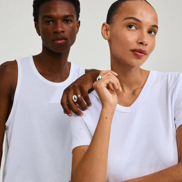 Anillo statement grueso, forma de cúpula de burbujas, baño de plata esterlina — ALVIN