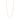 Collar cadena fina, dijes mini de brillantes, baño de oro 18k — MAJA