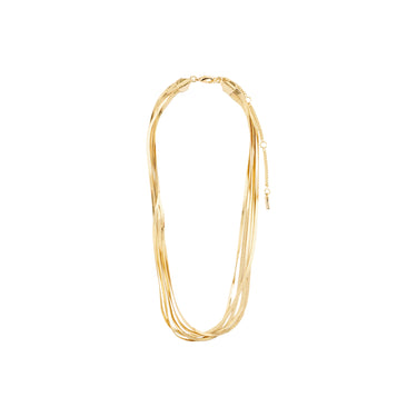 Collar 5 en 1, cadenas de serpiente, baño de oro 18k — KIRA