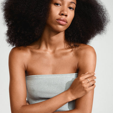 Anillos 3 en 1 set, apilables con cristales, baño de plata esterlina — SLOAN