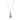 Collar cadena fina, colgante en forma de lagrima, baño de plata esterlina — ALMA