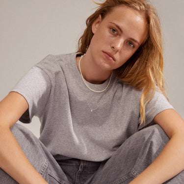 Pack 3 collares, perlas, eslabones y cadena con dije, baño de plata esterlina — BAKER