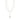 Collar cadena fina set 2-in-1, colgante forma de moneda, baño de plata esterlina — DECLAN