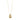 Collar con dije grande en forma de pepita baño de oro 18k — CHANTAL