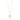 Collar cadena fina, con colgante fluido, baño de oro 18k — DIEGO