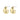 ALEXANE - Mini Aretes de aro gruesos recubiertos de oro 18k