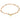 INDIE Pulsera mezcla marrón, recubierta en oro