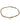 INDIE Pulsera gris, recubierta en oro