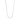 Collar cadena fina, con cristales, baño de plata esterlina — IMOGENE