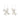 Aretes de aro, con colgantes florales, baño de plata esterlina — DREAM