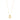 Collar cadena fina, colgante en forma de hagstone, baño de oro 18k — FREE