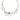 Collar statement grueso, con formas geométricas, baño de plata esterlina — FREE