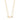 Collar cadena fina set 2-in-1, colgante forma de alfiler, baño de oro 18k — INSTANT