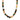 Collar cadena fina, con piedras semi preciosas, baño de plata esterlina — UNFOLD