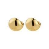 Aretes de botón, diseño de cúpulas de burbuja, baño de oro 18k — JACE