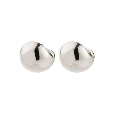 Aretes de botón, diseño de cúpulas de burbuja, baño de plata esterlina — JACE