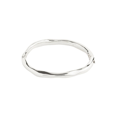 Pulsera cerrada, formas onduladas, baño de plata esterlina — HARRISON