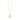 Collar cadena fina, con colgante fluido, baño de oro 18k — DIEGO