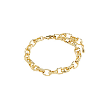 Pulsera charm con eslabones, baño de oro 18k — CHARM BRACELET