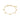 Pulsera cadena fina, con colgantes de corazón, baño de oro 18k — ALAIA